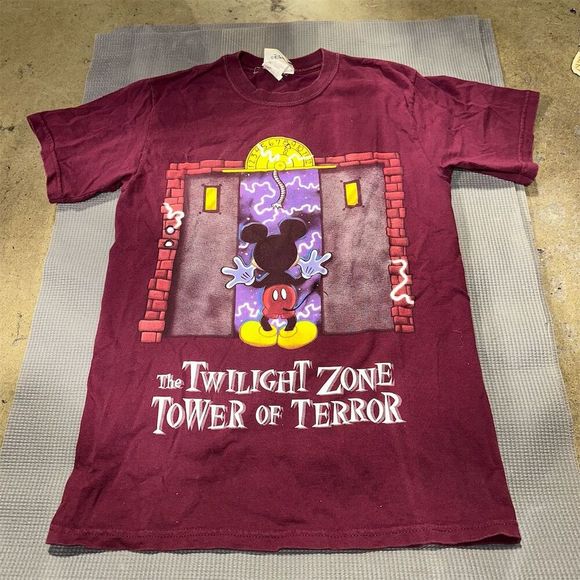 Disney Other - Vintage Disney Tower of Terror T-Shirt Maroon Unisex S Graphic Print